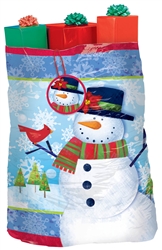 Frosty Friends Super Giant Plastic Gift Sacks | Party Supplies