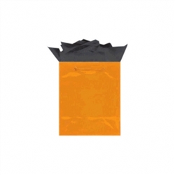 Orange Peel Medium Solid Glossy Bags | Party Supplies