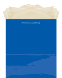 Royal Blue Glossy Paper Bag - Medium Size | Party Supplies
