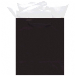 Black Jumbo Solid Glossy Bags | Party Supplies
