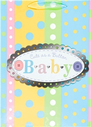 Stripes & Dots Baby Jumbo Specialty Bags | Party Supplies