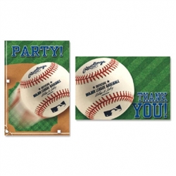 Rawlings Baseball Invitation & Thank You Card Set | Party Supplies