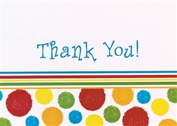Bright Dots Thank You Cards | Party Supplies