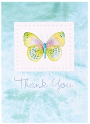 Delicate Butterfly Thank You Cards | Party Supplies