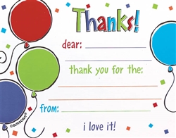 Balloon Scribble Thank You Cards | Party Supplies