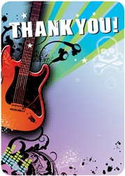 Rock Star Fill-In Thank You Cards | Party Supplies