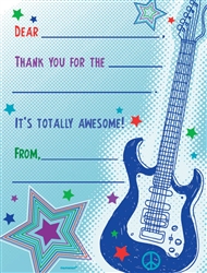 Rock Star Fill-In Thank You Cards | Party Supplies