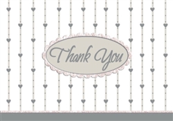 Formal Affair w/Glitter Thank You Card | Party Supplies