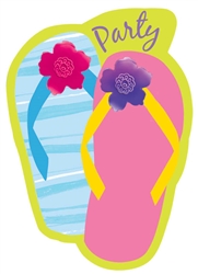 Flip Flop Razzle Dazzle Invitations | Party Supplies