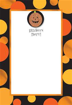 Sparkle Pumpkin Invitation | Party Supplies