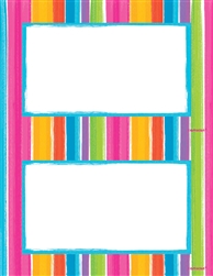 Bold Stripe 2-Up Imprintable Paper | Party Supplies