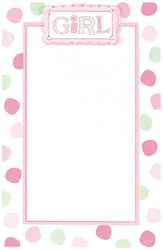 Polka Dot Girl Imprintable Invitation | Party Supplies