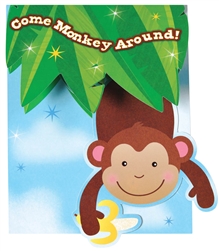 Monkey Business Large invitations | Party Supplies