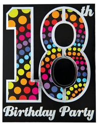 Happy 18th Birthday Large Novelty Invitation | Party Supplies