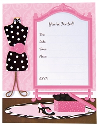 Fashionista Large Novelty Fillable Invitation | Party Supplies