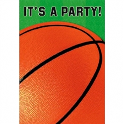 Basketball Fan Folded Invitation | Party Supplies