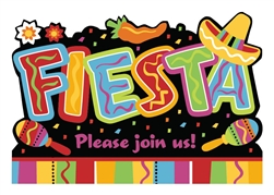 Fiesta Fun Postcard Invitations Cinco de Mayo Party Supplies