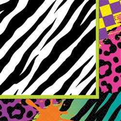 Totally 80's Beverage Napkins | Party Supplies