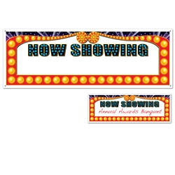 Now Showing Blank Sign Banner