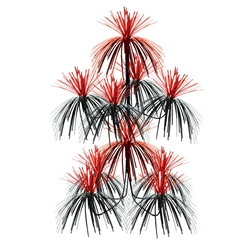 Black & Red Firework Chandelier