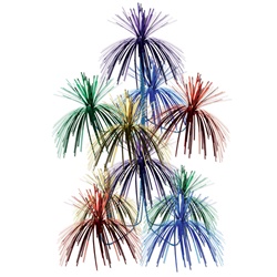 Multi-Color Firework Chandelier