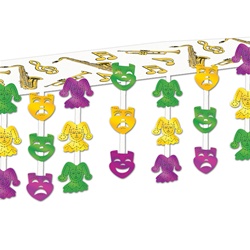 Green, Gold and Purple Decorations for Sale