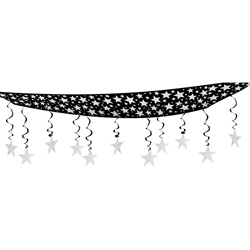 The Stars Are Out Black & Silver Ceiling Decor