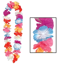 Silk 'N Petals Parti-Color Lei | Party Supplies