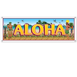 Tropical Beach Sign Banner