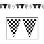 Checkered Pennant Banner