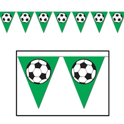 Soccer Ball Pennant Banner