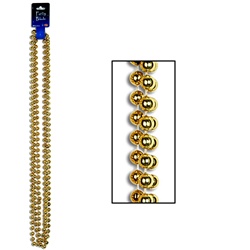 Gold Party Beads - Large Round
