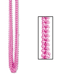 Pink Party Beads - Small Round