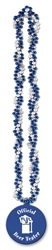 33" Braided Beads with Custom Imprinted Hook Medallion
