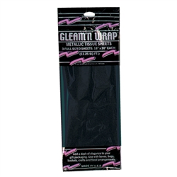 Black Gleam 'N Wrap Metallic Sheets