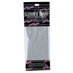 Silver Gleam 'N Wrap Metallic Sheets