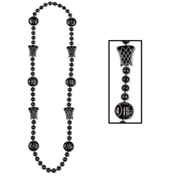 Black Basketball Beads