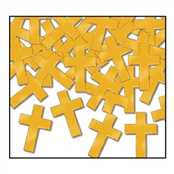 Gold Fanci-Fetti Crosses