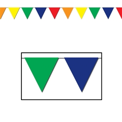 Multi-Color Outdoor Pennant Banner