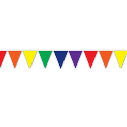 Rainbow Indoor/Outdoor Pennant Banner