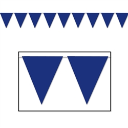 Blue Indoor/Outdoor Pennant Banner