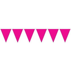 Cerise Indoor/Outdoor Pennant Banner