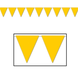 Golden-Yellow Indoor/Outdoor Pennant Banner