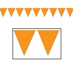 Orange Indoor/Outdoor Pennant Banner