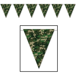 Camo Flag Pennant Banner