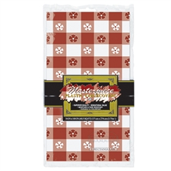 Masterpiece Plastic Gingham Rectangular Tablecover