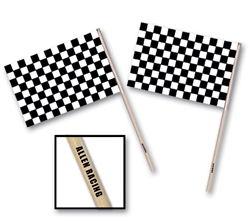 4" x 6" Custom Imprinted Plastic Racing Flag