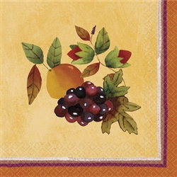 Thanksgiving Medley Beverage Napkins | Party Supplies
