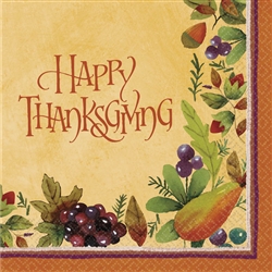 Thanksgiving Medley Luncheon Napkins | Party Supplies