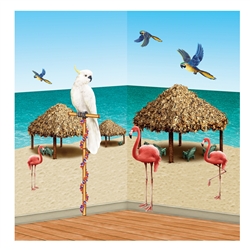 Tiki Hut & Tropical Bird Props